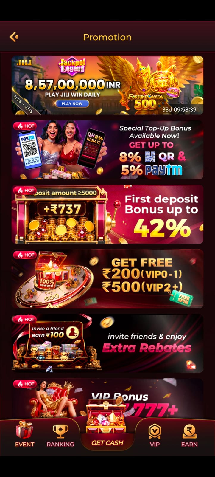 RajSpin Game homepage showing online gaming platform dashboard with secure login and mobile-friendly interface
